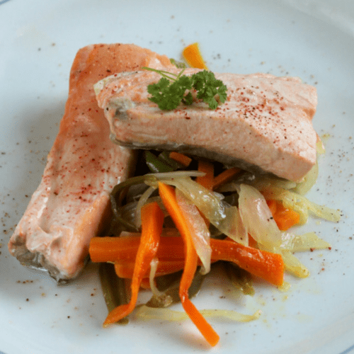 Ricetta salmone in friggitrice en papillote